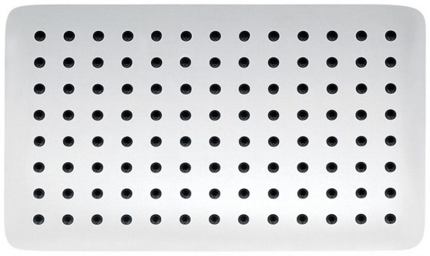 Tête de douche BERNSTEIN DE LUXE en laiton massif chromé, rectangulaire DPG2011 – 30x20cm