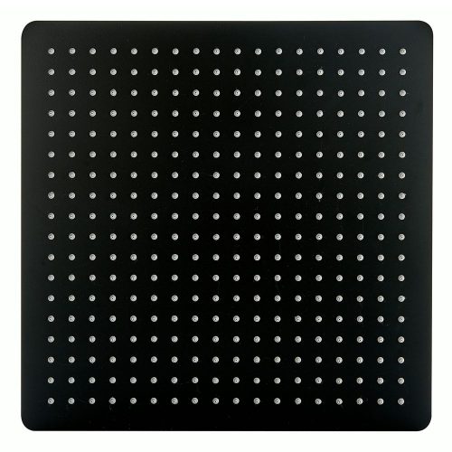 Tête de douche carrée, extra-plate en acier inoxydable DPG2001 – 40x40cm – noir mat