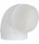 Tube coudé rond DN 125, 90 ° blanc avec manchon