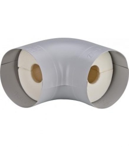 Tube coude isolant S 90° Mousse PU (100%) plage 3/4&Prime; 28 mm épaisseur 20 mm