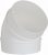 Tube coude rond DN 125, 45° , blanc