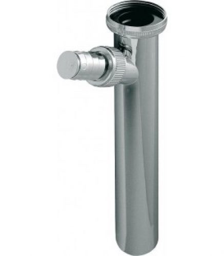 Tube de reglage en plastique chrome certifie DIN/LGA DN32x200mm 45°