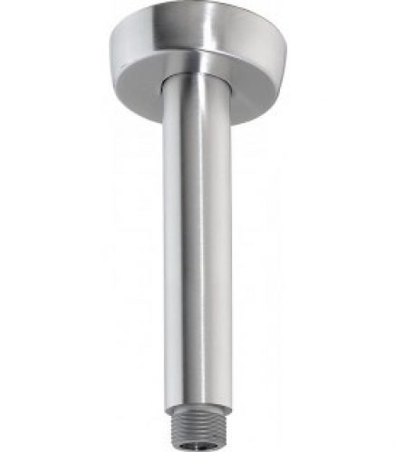 tube raccord plafond tete de douche L100mm inox inox brossé