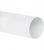 Tube rond DN 100, 1 m blanc avec manchon