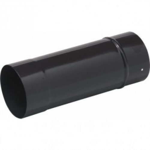 Tuyau acier émail noir mat – longueur 50 cm – diamètre 150 mm