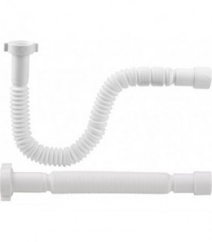 Tuyau de raccordement flexible 1 1/4&Prime;x32/40mm droit Longueur 350-870mm