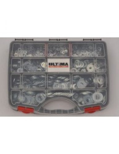 ULTIMA – Coffret de 855 rondelles M NFE 25513 acier zingué blanc -…