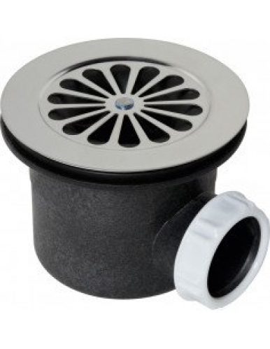 VALENTIN Bonde de douche à grille marguerite avec sortie…