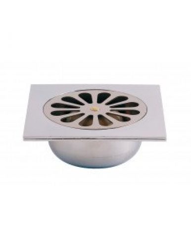 VALENTIN – Siphon de sol ABS chromée 140×140 – 4623-000