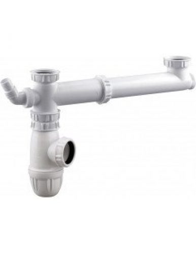 VALENTIN Tubulure pour évier 2 cuves