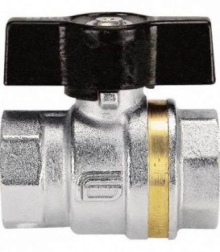 Vanne a boisseau spherique laiton femelle/femelle 3/4&Prime; poignée papillon en aluminium