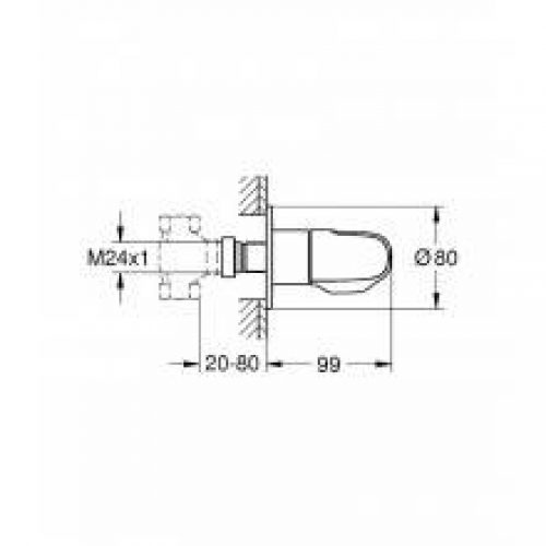 Vanne avec divers montages possibles Grohe…