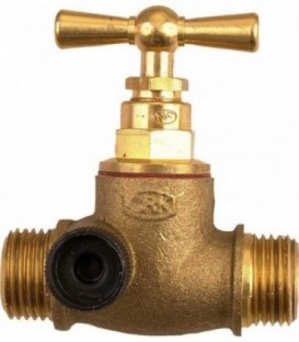 vanne à boisseau sphérique avec butée et purge – male/male 3/4&Prime; robinet d&rsquo;arrêt