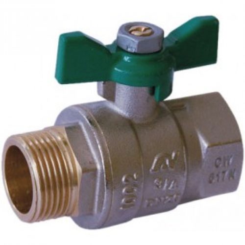 Vanne à boisseau sphérique à papillon avec presse étoupe – MF