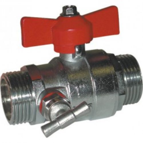 Vanne à boisseau sphérique – papillon et purge – passage intégral – MM