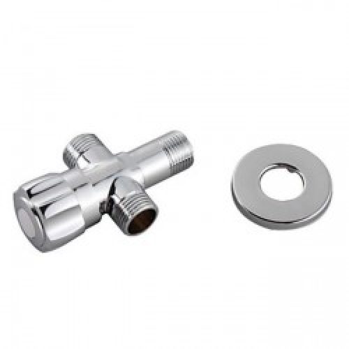 Vanne d&rsquo;angle en laiton en acier inoxydable rosace