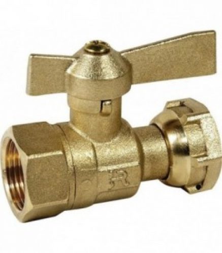 Vanne d&rsquo;arret droite avec écrou chapeau 1/2&Prime; femelle x 3/4&Prime; chapeau