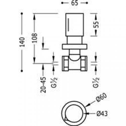 Vanne d&rsquo;arrêt 1/2&Prime; Max-Tres