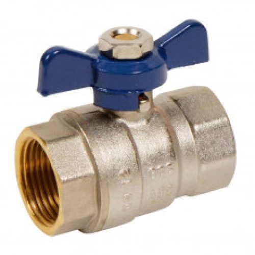 Vanne d&rsquo;arrêt FF PN30 Passage intégral ACS Papillon bleu SFERACO