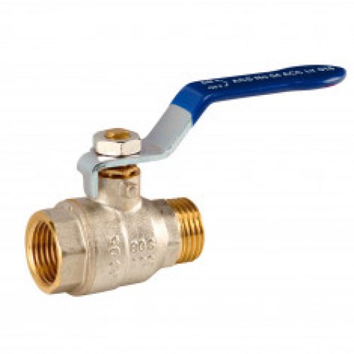 Vanne d&rsquo;arrêt M/F PN30 Passage Intégral ACS Poignée bleue SFERACO