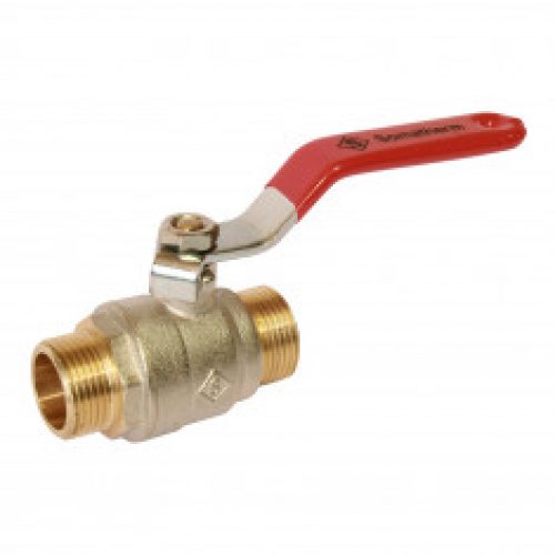 Vanne d’arrêt M/M PN30 Passage intégral ACS Poignée rouge SOMATHERM