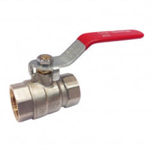 Vanne d’arrêt Passage intégral F-F PN25 ACS Poignée rouge IBP Bänninger – Disponible en 7 diamètres