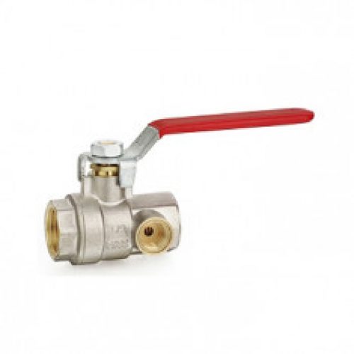 Vanne d’arrêt Passage intégral à purge F-F PN25 ACS Poignée rouge IBP Bänninger – Disponible en 3…