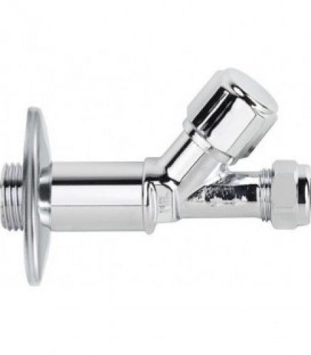 Vanne de regulation Nil DN15 (1/2&Prime;) long, forme droite, raccord A sertir DN10(3/8&Prime;)x10mm