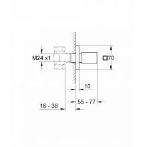 Vanne à divers montages Grohe Eurocube