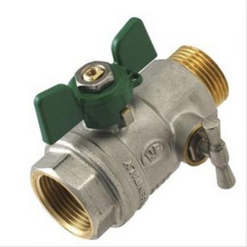 Vanne NF d&rsquo;arrêt à boisseau papillon MF1/2 »(15/21) à purge