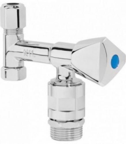 Vanne Nil DN12(3/8&Prime;)xDN20(3/4&Prime;), laiton chromé avec aérateur de tube