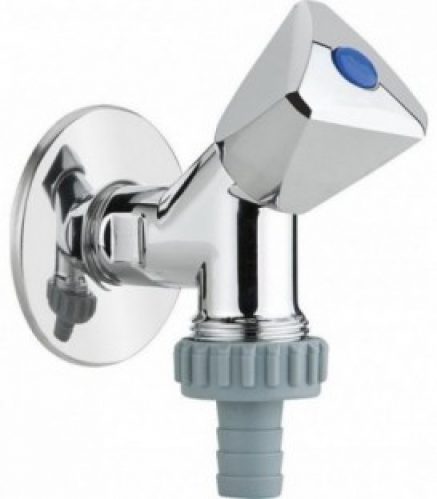 Vanne oblique 1/2&Prime;x3/4&Prime;, avec clapet anti-retour chromé