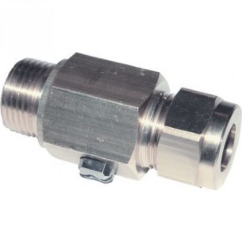 Vanne à sphère avec bicône pour tube cuivre