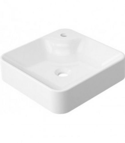 Vasque a poser Design EDILIO lxhxp: 400x100x400mm en fonte minéral