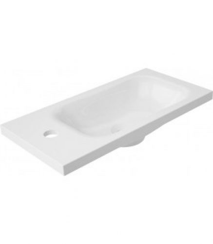 Vasque a poser Design EIKA lxhxp: 500x102x250 mm en fonte minéral