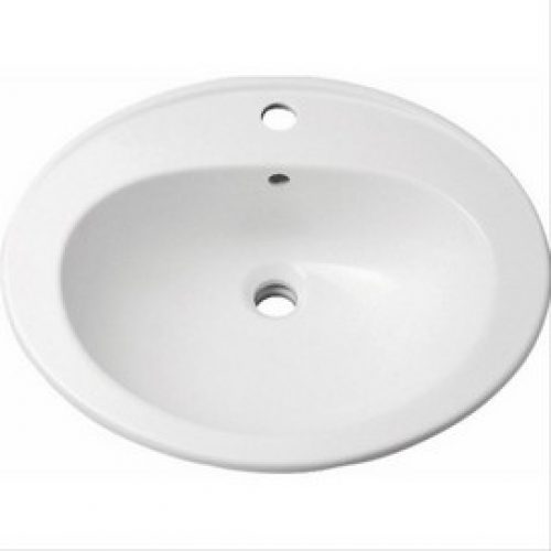 Vasque céramique à encastrer Bastia 56×48 cm Allia NF – ALLIA