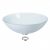 Vasque en verre blanc satiné à poser H14cm – Ø43cm – Ondyna VV14483