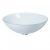 VASQUE EN VERRE TREMPE A POSER D.44 cm / H.14 cm BLANC SATINE – CRISTINA ONDYNA VV14483