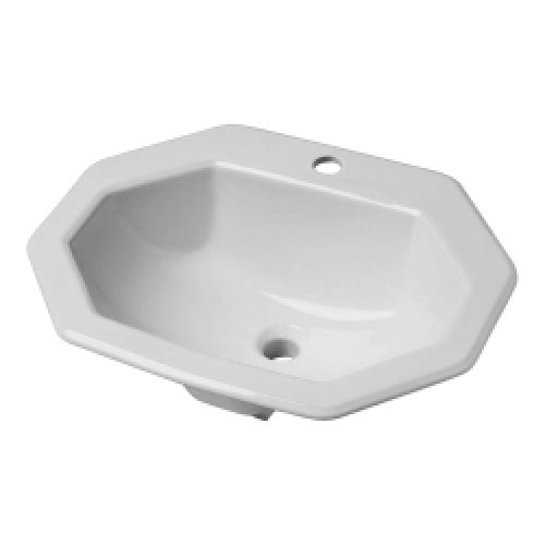 Vasque à encastrer octogonale en céramique…
