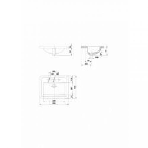 Vasque à encastrer sur plan Noble 58 x 45 – GALA