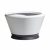 Vasque IKONE Blanc cérusé/Gris anthracite Ø76 x 44,8 cm – 105L