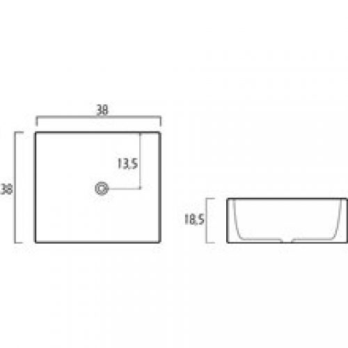 Vasque à poser 38 Élégance GME