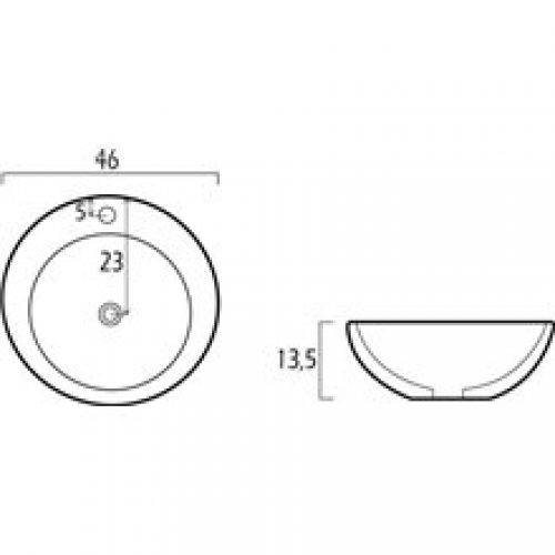 Vasque à poser 45 Artistic GME