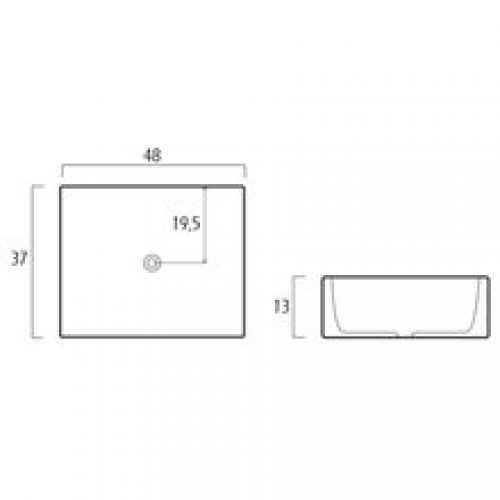 Vasque à poser 48 Élégance GME