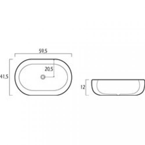 Vasque à poser 59 Artistic GME