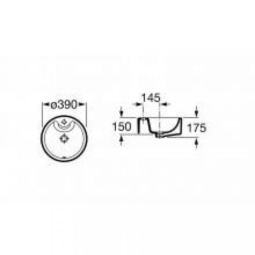 Vasque à poser avec perçage Terra Roca