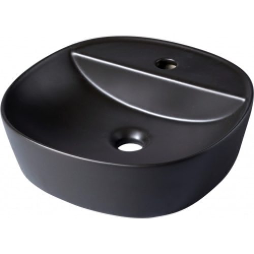 Vasque à poser carrée Thiva noire