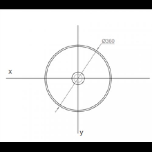 Vasque à poser ronde Crono lignes arrondies…