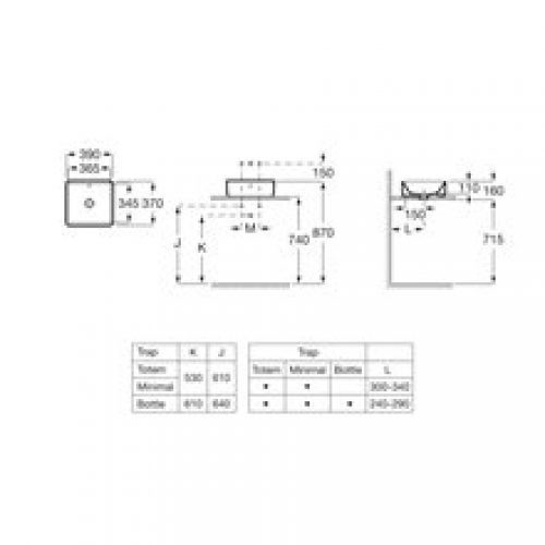 Vasque à poser sur plan ALTER 39 cm – ROCA