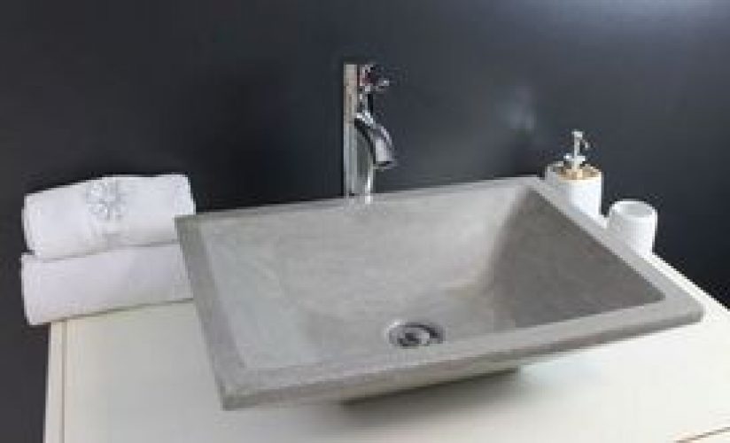 Vasque TAMARA pierre – crème 50x37cm en terrazzo – Ondée